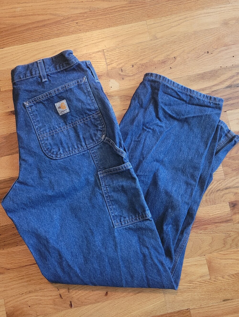 Carhartt Flame-Resistant Denim Dungaree Jeans Men's 32x32 Work Pants